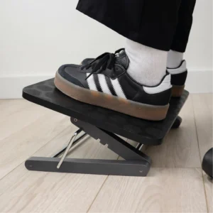 Reposapiés ergonómico para oficina / Ajustable a 3 alturas con balanceo