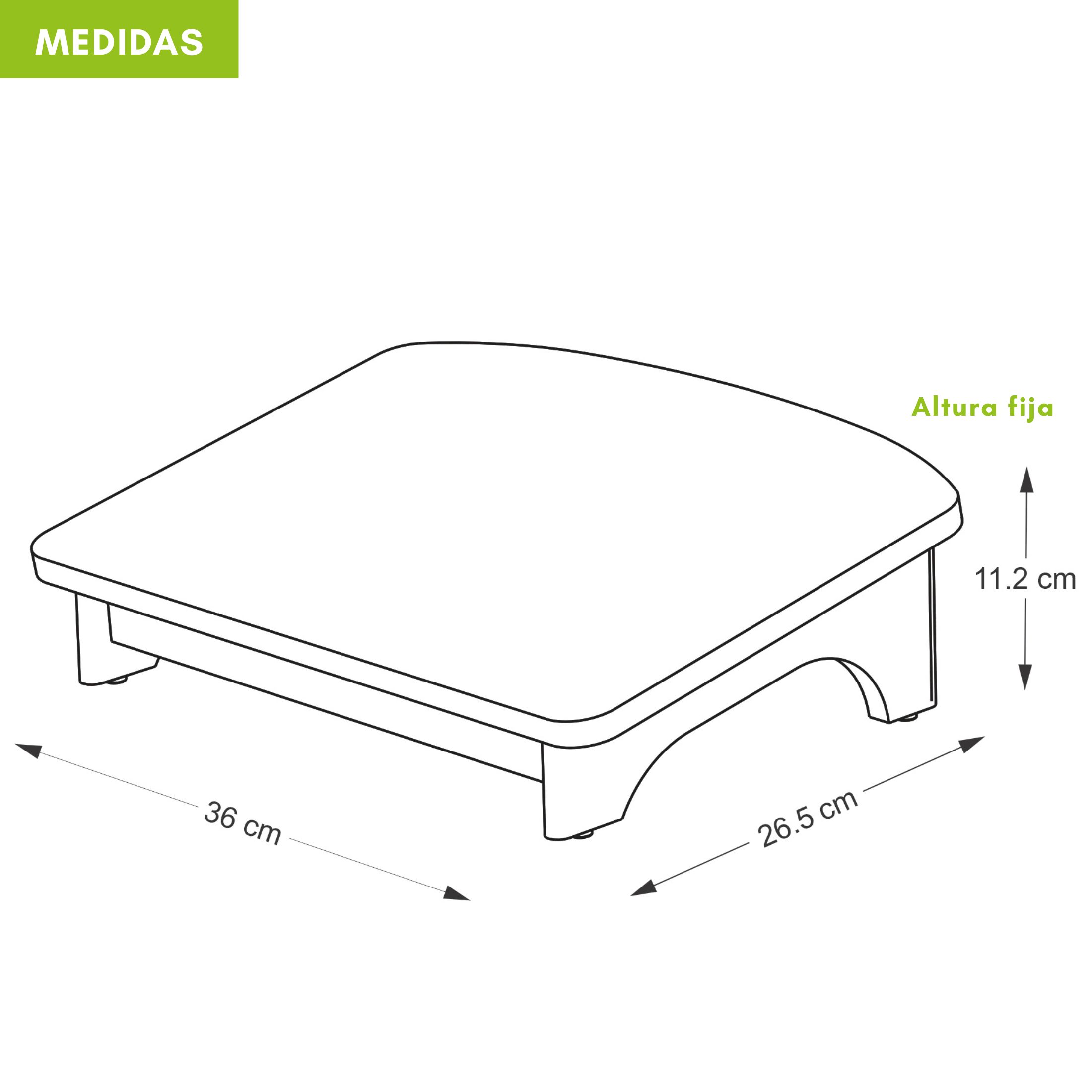 Reposapiés ergonómico para oficina / Sencillo con altura fija