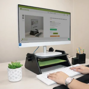 Soporte ergonómico para computadora / Ajustable a 3 alturas