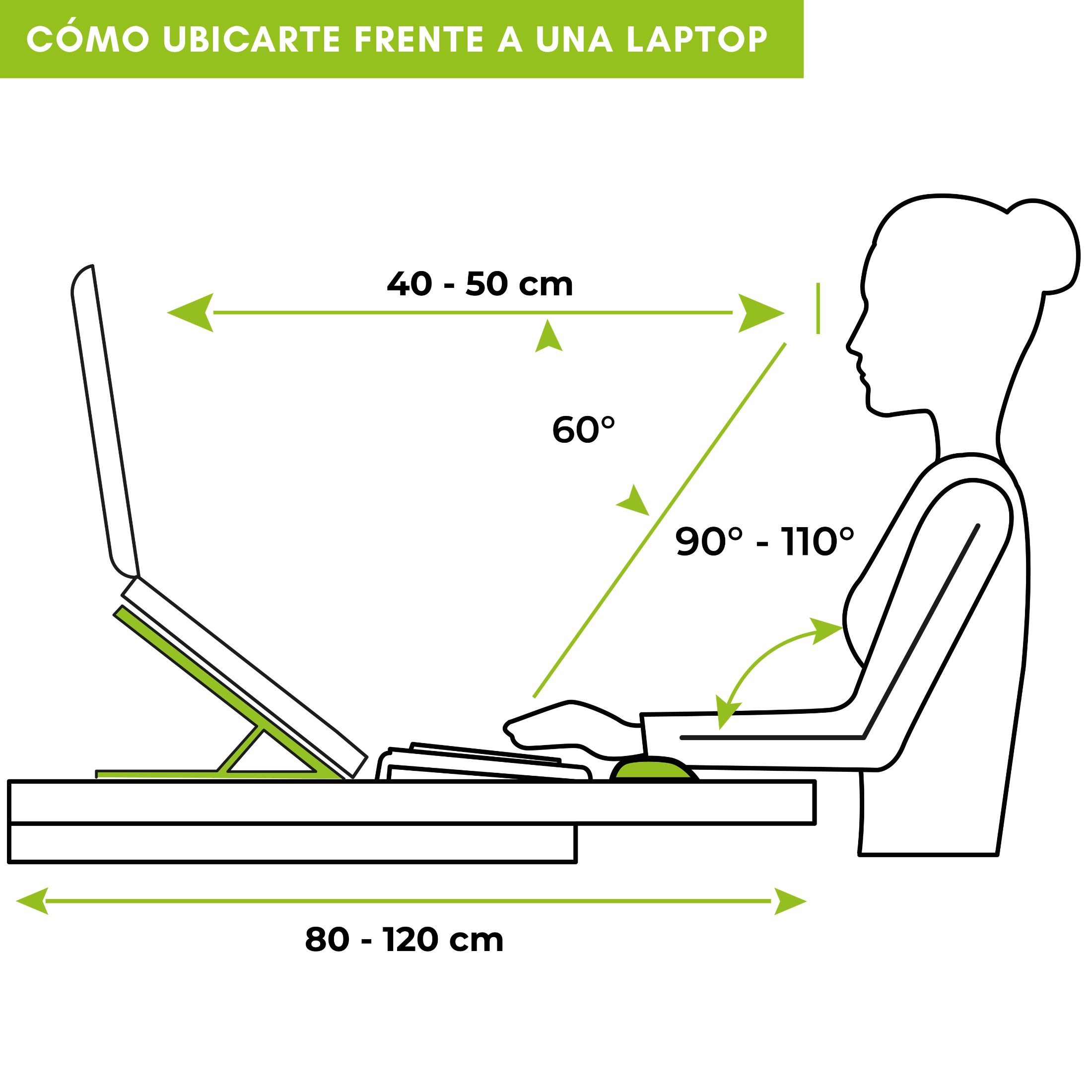 Soporte ergonómico plegable sencillo para laptop / Ajustable a 5 alturas