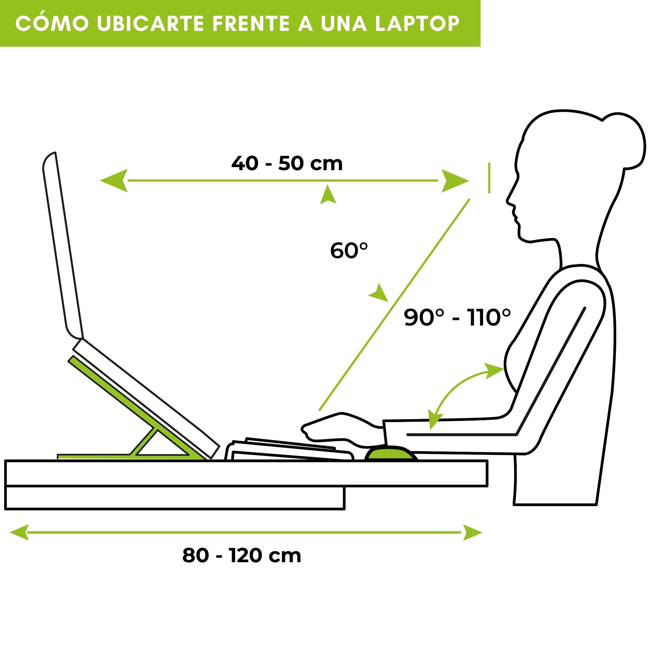 Soporte ergonómico multifuncional para laptop y tablet / Ajustable a 4 alturas